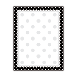 Barker Creek Computer Paper, 8 1/2in x 11in, Black-And-White Dot, Pack Of 50 Sheets