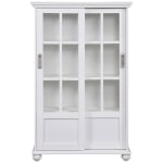 Ameriwood Home Aaron Lane 51inH 4-Shelf Bookcase, White