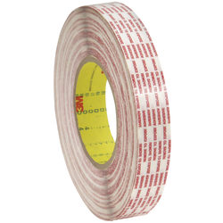 3M 476XL Double-Sided Extended Liner Tape, 3in Core, 0.5in x 360 Yd., Clear, Case Of 2