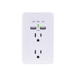 CyberPower MP18HO007 - Multi Pack - power strip - AC 125 V - input: NEMA 5-15P - output connectors: 2 (2 x USB, 2 x NEMA 5-15R) - white (pack of 2)