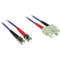 C2G SC-ST 62.5/125 OM1 Duplex Multimode Fiber Optic Cable (Plenum-Rated) - Patch cable - ST multi-mode (M) to SC multi-mode (M) - 5 m - fiber optic - duplex - 62.5 / 125 micron - OM1 - molded, plenum - blue