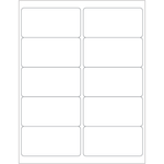 Tape Logic Inkjet/Laser Labels, LL124MC, Rectangle, 4in x 2in, White, Master Case Of 10,000