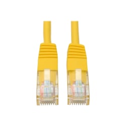 Tripp Lite 50ft Cat5e / Cat5 350MHz Molded Patch Cable RJ45 M/M Yellow 50ft - 15.2m - 1 x RJ-45 Male - 1 x RJ-45 Male - Yellow