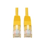 Eaton Tripp Lite Series Cat5e 350 MHz Molded (UTP) Ethernet Cable (RJ45 M/M), PoE - Yellow, 50 ft. (15.24 m) - Patch cable - RJ-45 (M) to RJ-45 (M) - 50 ft - UTP - CAT 5e - molded, stranded - yellow