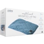 Pure Enrichment WeightedWarmth Weighted Lap Pad With Heat, 12in x 19in, Blue