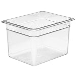 Cambro Camwear GN 1/2 Size 8in Food Pans, 8inH x 10-1/2inW x 12-3/4inD, Clear, Set Of 6 Pans