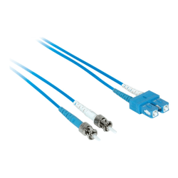 C2G 2m SC-ST 9/125 Duplex Single Mode OS2 Fiber Cable - Blue - 6ft - Patch cable - ST single-mode (M) to SC single-mode (M) - 2 m - fiber optic - duplex - 9 / 125 micron - OS2 - blue