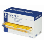 Staedtler Woodcased Pre-Sharpened Pencils, 2 mm, #2HB, Yellow, Pack Of 144 Pencils