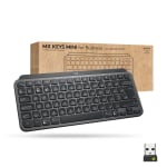 Logitech MX Keys Mini Wireless Illuminated Keyboard for Business, Compact, Logi Bolt Technology, Graphite - Wireless Connectivity - Bluetooth - 32.81 ft - 2.40 GHz Easy-Switch Hot Key(s) - ChromeOS - Computer, Smartphone, Notebook, Tablet, iPad