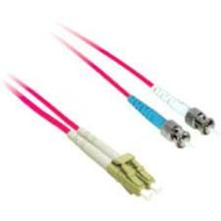 C2G-1m LC-ST 9/125 OS1 Duplex Singlemode PVC Fiber Optic Cable - Red - 1m LC-ST 9/125 Duplex Single Mode OS2 Fiber Cable TAA - Red - 3ft