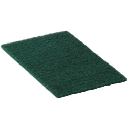 Americo Medium-Duty Hand Pads, 7in x 8-11/16in, Green, Pack Of 20 Pads