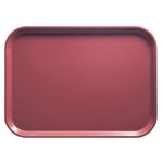 Cambro Camtray Rectangular Serving Trays, 14in x 18in, Raspberry Cream, Pack Of 12 Trays