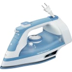 Hamilton Beach Durathon 19701 Clothes Iron - Automatic Shut Off - 9 fl oz Reservoir Capacity - 1500 W - Blue, White