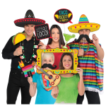 Amscan Cinco de Mayo Deluxe Jumbo Photo Props, Multicolor, Pack Of 12 Props