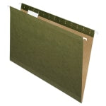 Pendaflex Premium Reinforced Hanging Folders, 1/5 Cut, Legal Size, Standard Green, Pack Of 25