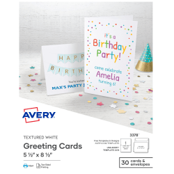 Avery Printable Postcards With Sure Feed Technology, 4in x 6in, White, 80 Blank Postcards