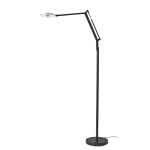 Adesso Gordon Adjustable LED Floor Lamp, 66-1/2inH, Black