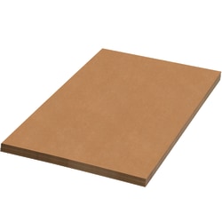 Partners Brand Corrugated Sheets, 36in x 96in, Kraft, Pack Of 5