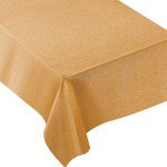 Amscan Metallic Fabric Table Cover, 60in x 84in, Gold