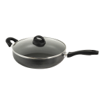 Oster Clairborne 12in Aluminum Saute Pan, Charcoal Gray