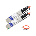 AddOn 7m Cisco Compatible QSFP+ AOC - 40GBase direct attach cable - QSFP+ (M) to QSFP+ (M) - 7 m - fiber optic - active - for Cisco Nexus 93108TC-EX, 93180YC-FX, 9336C-FX2, 9372PX-E