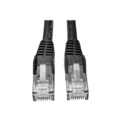 Eaton Tripp Lite Series Cat6 Gigabit Snagless Molded (UTP) Ethernet Cable (RJ45 M/M), PoE, Black, 10 ft. (3.05 m) - Patch cable - RJ-45 (M) to RJ-45 (M) - 10 ft - UTP - CAT 6 - molded, snagless, stranded - black