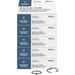 Business Source Standard Book Rings - 1.5in Diameter - Silver - Nickel Plated - 500 / Bundle