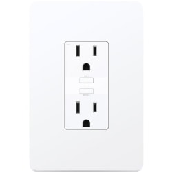 TP-Link Kasa Smart KP200 - Kasa Smart Plug, In-Wall Smart Home Wi-Fi Outlet - Works with Alexa, Google Home & IFTTT, No Hub Required, Remote Control, ETL Certified , White