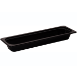 Cambro H-Pan High-Heat GN 1/2 Long Food Pans, 2-1/2inH x 6-3/8inW x 20-7/8inD, Black, Pack Of 6 Pans