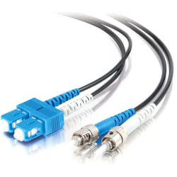 C2G-1m SC-ST 9/125 OS1 Duplex Singlemode PVC Fiber Optic Cable - Black - 1m SC-ST 9/125 Duplex Single Mode OS2 Fiber Cable - Black - 3ft