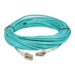 AddOn - Patch cable - LC/PC multi-mode (M) to LC/PC multi-mode (M) - 24 m - fiber optic - duplex - 50 / 125 micron - OM4 - plenum - aqua