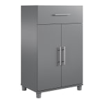 Ameriwood Home Camberly 2-Door/1-Drawer 24inW Base Cabinet, Gray