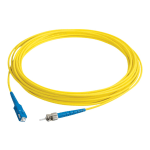 C2G 2m SC-ST 9/125 Simplex Single Mode OS2 Fiber Cable - Plenum CMP-Rated - Yellow - 6ft - Patch cable - ST single-mode (M) to SC single-mode (M) - 2 m - fiber optic - simplex - 9 / 125 micron - OS2 - plenum - yellow