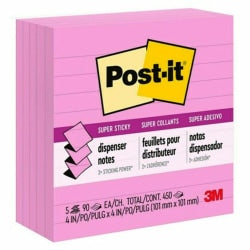 Post-it Greener Notes, 4 in x 6 in, Canary Yellow, Lined - 1200 - 4in x 6in - Rectangle - 100 Sheets per Pad - Ruled - Canary Yellow - Paper - Self-adhesive, Repositionable - 12 / Pack