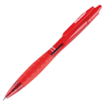 SKILCRAFT Retractable Ballpoint Pens, Bold Point, 1.4mm, Red Barrel, Red Ink, Pack Of 12