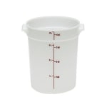 Cambro Food Storage Container, 4 Qt, White