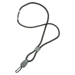 SKILCRAFT Premium Lanyard With Swivel Hook, 36in, Black, Pack Of 12 (AbilityOne 8455-01-613-0192)