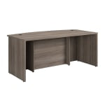 Sauder Affirm 72inW Commercial Bow-Front Office Computer Desk, Hudson Elm