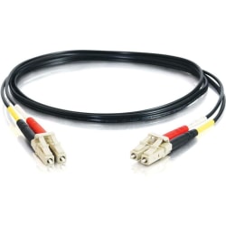 C2G-1m LC-LC 62.5/125 OM1 Duplex Multimode PVC Fiber Optic Cable - Black - Fiber Optic for Network Device - LC Male - LC Male - 62.5/125 - Duplex Multimode - OM1 - 1m - Black