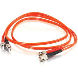 C2G ST-ST 62.5/125 OM1 Duplex Multimode Fiber Optic Cable (TAA Compliant) - Patch cable - TAA Compliant - ST multi-mode (M) to ST multi-mode (M) - 7 m - fiber optic - duplex - 62.5 / 125 micron - OM1 - orange