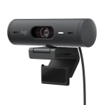 Logitech Brio 500 Full HD Webcam, Auto Light Correction, Webcam Privacy Cover, Graphite