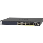 Netgear M4300 24x1G PoE+ Stackable Managed Switch with 2x10GBASE-T and 2xSFP+ (1;000W PSU) - 26 Ports - Manageable - Gigabit Ethernet, 10 Gigabit Ethernet - 10GBase-T, 1000Base-T, 10GBase-X - 3 Layer Supported - Modular - 1U High