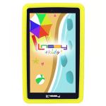 Linsay 7in Tablet, 2GB Memory, 64GB Storage, Android 13, Yellow Kids Case