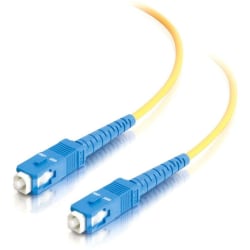 C2G-20m SC-SC 9/125 OS1 Simplex Singlemode Fiber Optic Cable (Plenum-Rated) - Yellow - 20m SC-SC 9/125 Simplex Single Mode OS2 Fiber Cable - Plenum CMP-Rated - Yellow - 65ft