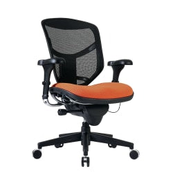 Office Star ProGrid Mesh Mid-Back Managers Chair, White/Jade