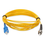 AddOn 10m ST to SC OS1 Yellow Patch Cable - Patch cable - SC/UPC single-mode (M) to ST/UPC single-mode (M) - 10 m - fiber optic - simplex - 9 / 125 micron - OS1 - halogen-free - yellow