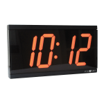 Pyramid 4in Digital Slave Clock For Systems With Molex/RFJ45 Connector, Black