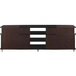 Ameriwood Home Carson TV Stand For 70in Flat-Screen TVs, Cherry/Black