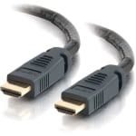 C2G 50ft HDMI Cable - Plenum Rated - High Speed HDMI Cable - M/M - HDMI - 50 ft - 1 x HDMI Male Digital Audio/Video - 1 x HDMI Male Digital Audio/Video - Shielding - Black