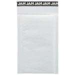 JAM Paper #00 Bubble Mailer, Peal & Seal, White, Pack Of 25